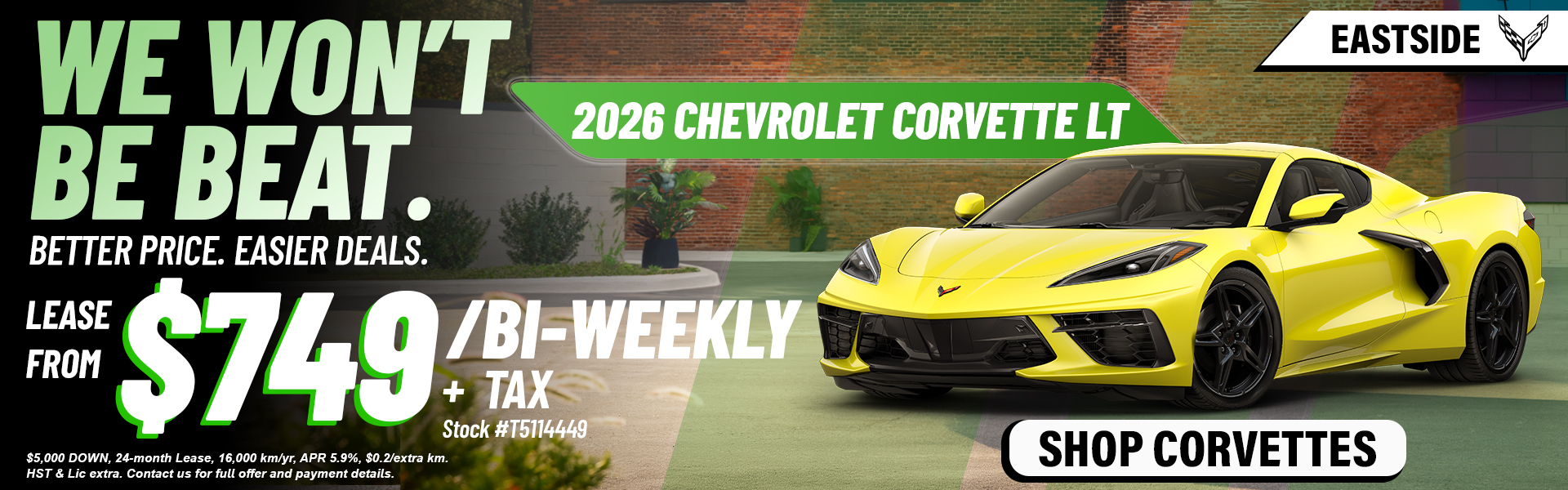Corvette Eastside WWBB BANNER